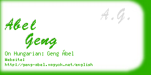 abel geng business card